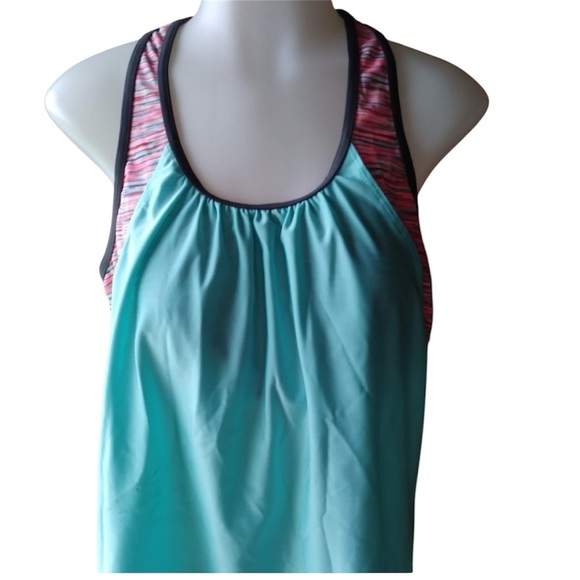None Tops - Razor Back Sports Bra Tank Shirt